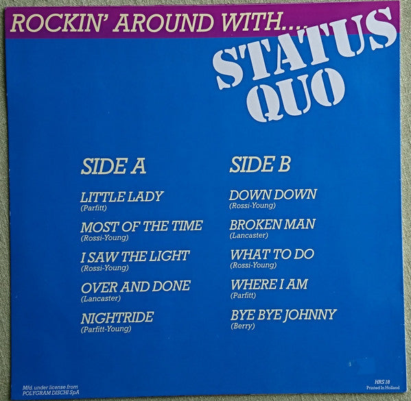 Status Quo : Rockin' Around With Status Quo (LP, Album, RE)