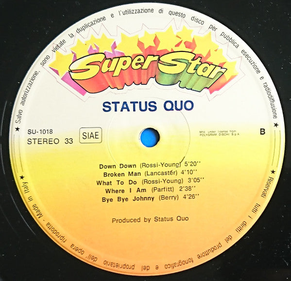 Status Quo : Rockin' Around With Status Quo (LP, Album, RE)