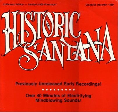 Santana : Historic Santana (LP, Comp)