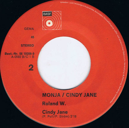Roland W. : Monja / Cindy Jane (7", Single, RE)