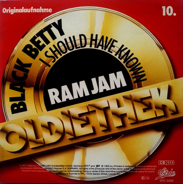 Ram Jam : Black Betty (7", Single)