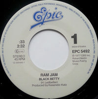 Ram Jam : Black Betty (7", Single)
