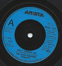 The Alan Parsons Project : Don't Answer Me (7")