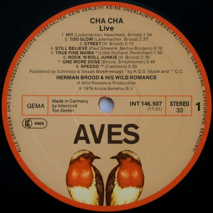 Herman Brood & His Wild Romance : Cha Cha (LP, Album)