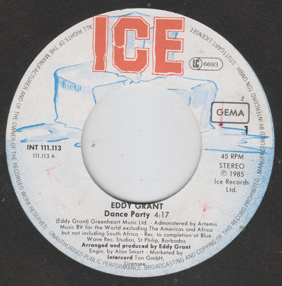 Eddy Grant : Dance Party (7", Single)