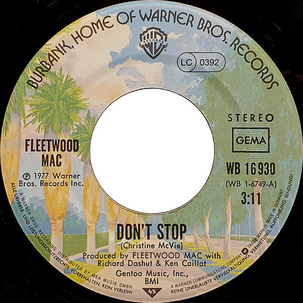 Fleetwood Mac : Don't Stop (7", Single)