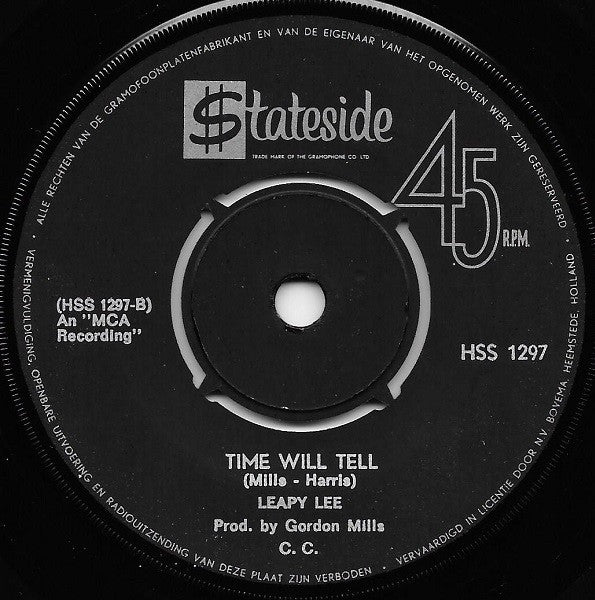 Leapy Lee : Little Arrows / Time Will Tell (7", Single)