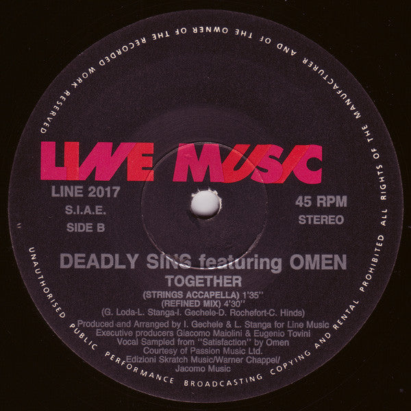 Deadly Sins Featuring Omen (8) : Together (12")