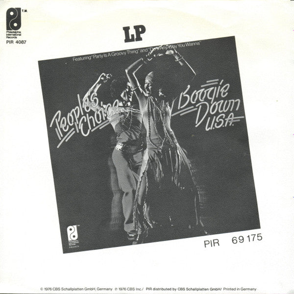 People's Choice : Boogie Down U.S.A. / Are You Sure (7")