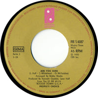 People's Choice : Boogie Down U.S.A. / Are You Sure (7")