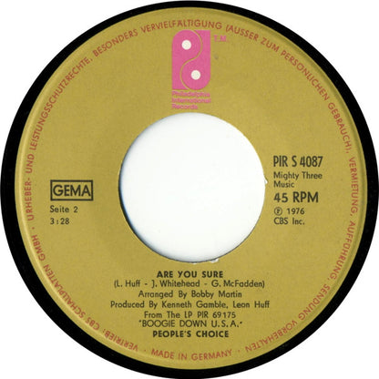 People's Choice : Boogie Down U.S.A. / Are You Sure (7")