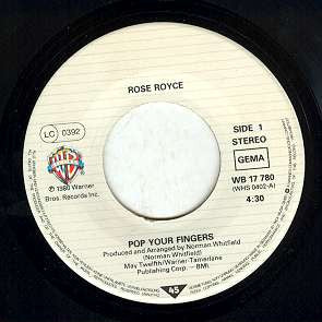 Rose Royce : Pop Your Fingers / Golden Touch (7")