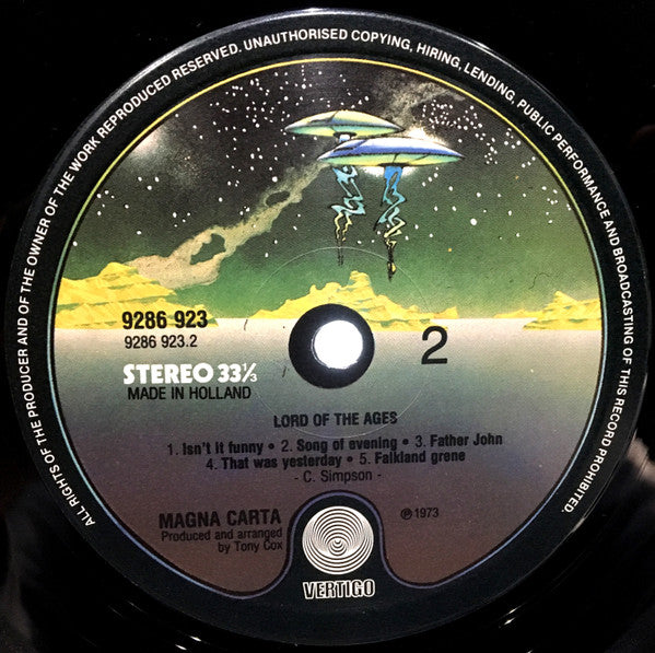 Magna Carta : Lord Of The Ages (LP, Album, RE)