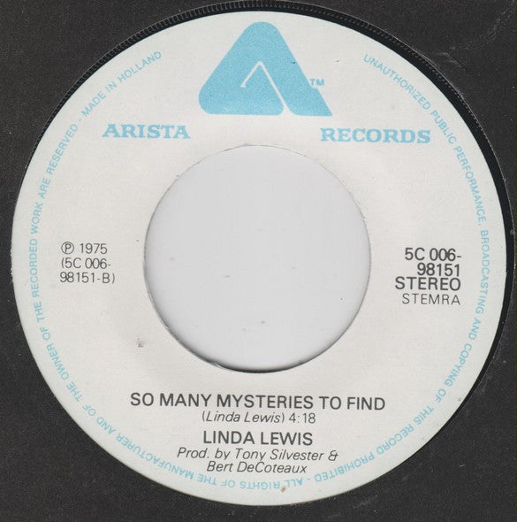 Linda Lewis : This Time I'll Be Sweeter (7")