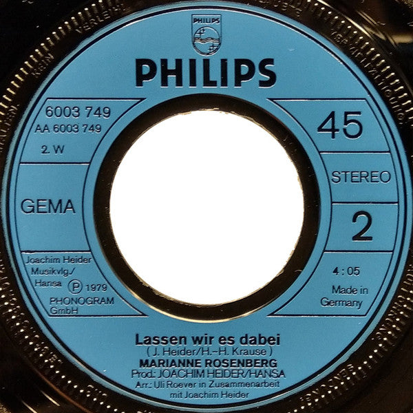 Marianne Rosenberg : Und Die Liebe, Sie Kam (7", Single)