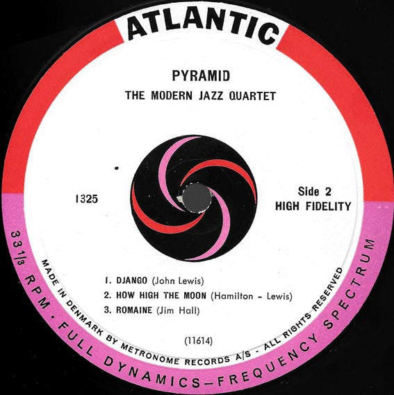 The Modern Jazz Quartet : Pyramid (LP, Album, Mono)