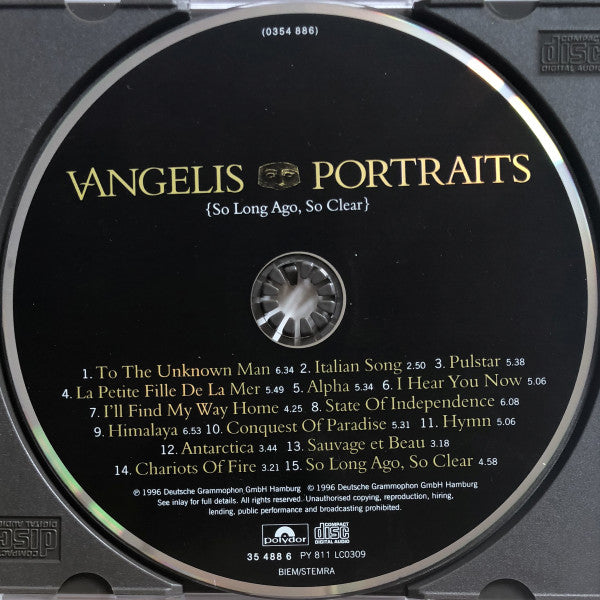 Vangelis : Portraits {So Long Ago, So Clear} (CD, Comp)