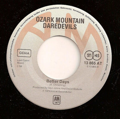 Ozark Mountain Daredevils* : Jackie Blue (7", Single)