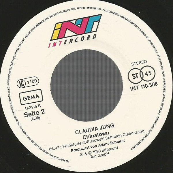 Claudia Jung : Etwas Für Die Ewigkeit (7", Single)