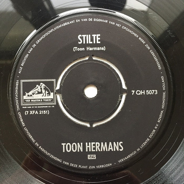 Toon Hermans : Vader Gaat Op Stap / Stilte (7", Single, RE, 4-P)