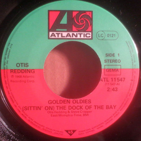Otis Redding : (Sittin' On) The Dock Of The Bay / (I Can't Get No) Satisfaction (7", Single)