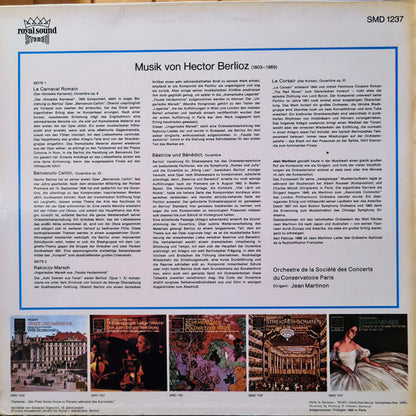 Berlioz*, Orchestre de la Conservatoire, Paris*, Jean Martinon : Römischer Carneval - Rakoczy-marsch • Benvnuto Cellini Und Andere Ouvertüren (LP)