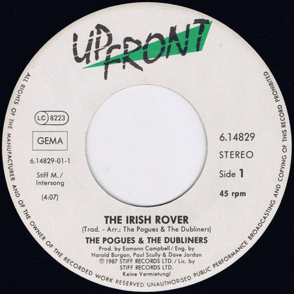 The Pogues & The Dubliners : The Irish Rover (7", Single)