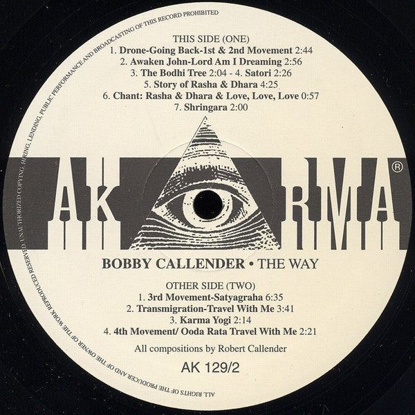 Bobby Callender : The Way (First Book Of Experiences) (2xLP, RE)