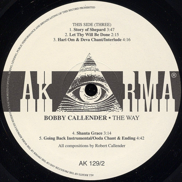 Bobby Callender : The Way (First Book Of Experiences) (2xLP, RE)