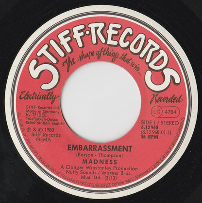 Madness : Embarrassment (7", Single)