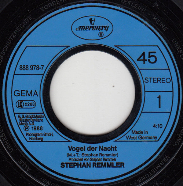 Stephan Remmler : Vogel Der Nacht (7", Single)