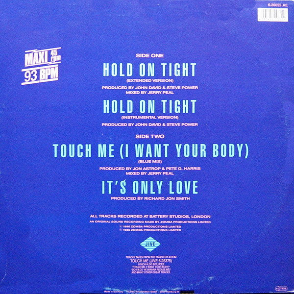Samantha Fox : Hold On Tight (12", Maxi)
