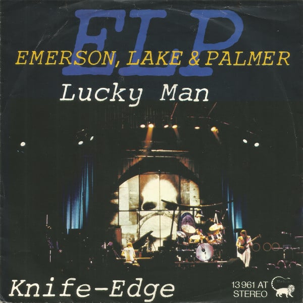 Emerson, Lake & Palmer : Lucky Man / Knife-Edge (7", Single, RE)