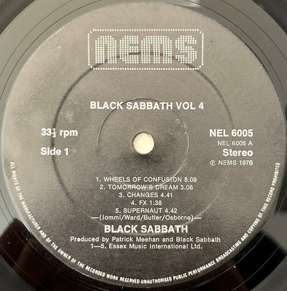 Black Sabbath : Black Sabbath Vol 4 (LP, Album, RE, Gat)
