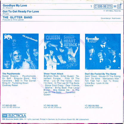 The Glitter Band : Goodbye My Love (7", Single)