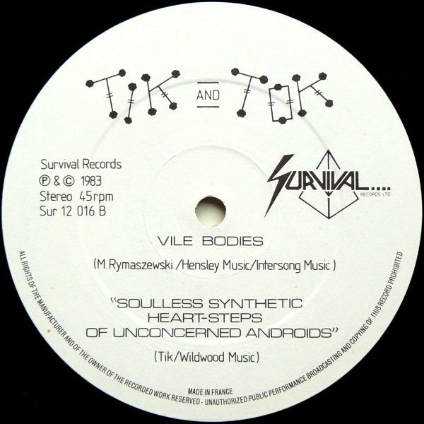 Tik & Tok : Cool Running (12", Single)