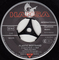 Plastic Bertrand : C'est Le Rock'n'Roll (7", Single)
