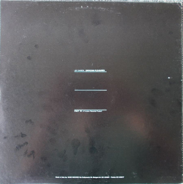 Joy Division : Unknown Pleasures (LP, Album, RE)