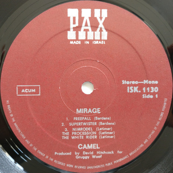 Camel : Mirage (LP, Album)
