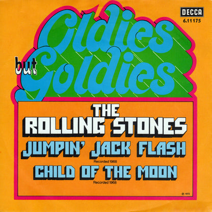 The Rolling Stones : Jumpin' Jack Flash / Child Of The Moon (7", Single, RE)