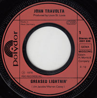 John Travolta : Greased Lightnin' (7", Single)