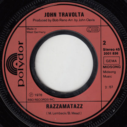 John Travolta : Greased Lightnin' (7", Single)