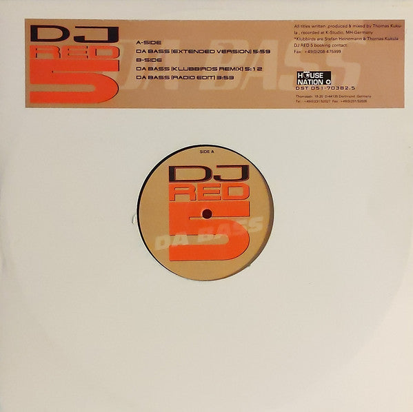 DJ Red 5 : Da Bass (12")