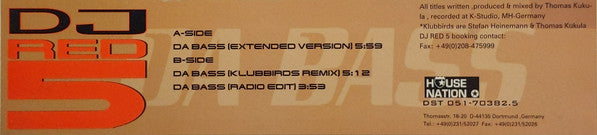 DJ Red 5 : Da Bass (12")