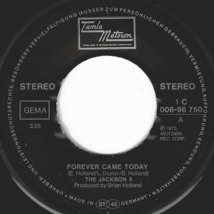 The Jackson 5 : Forever Came Today (7", Single)
