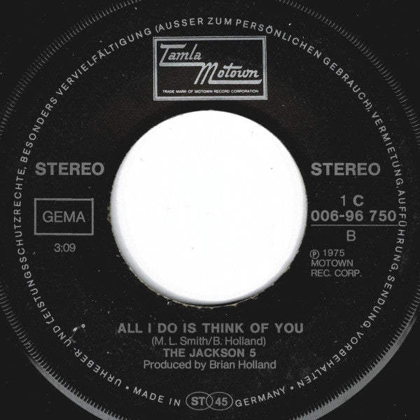 The Jackson 5 : Forever Came Today (7", Single)