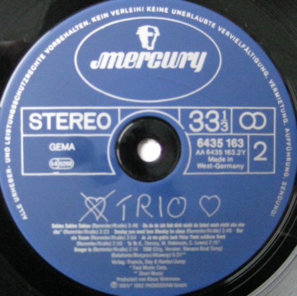 Trio : Trio (LP, Album, RE)