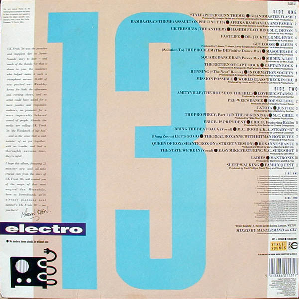 Various : Street Sounds Hip Hop Electro 13 (LP, Comp, Mixed)