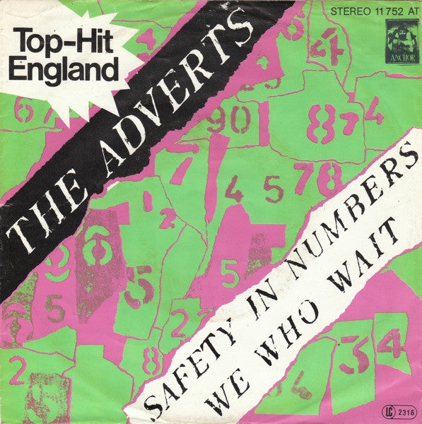 The Adverts : Safety In Numbers / We Who Wait (7", Single)