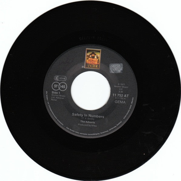 The Adverts : Safety In Numbers / We Who Wait (7", Single)